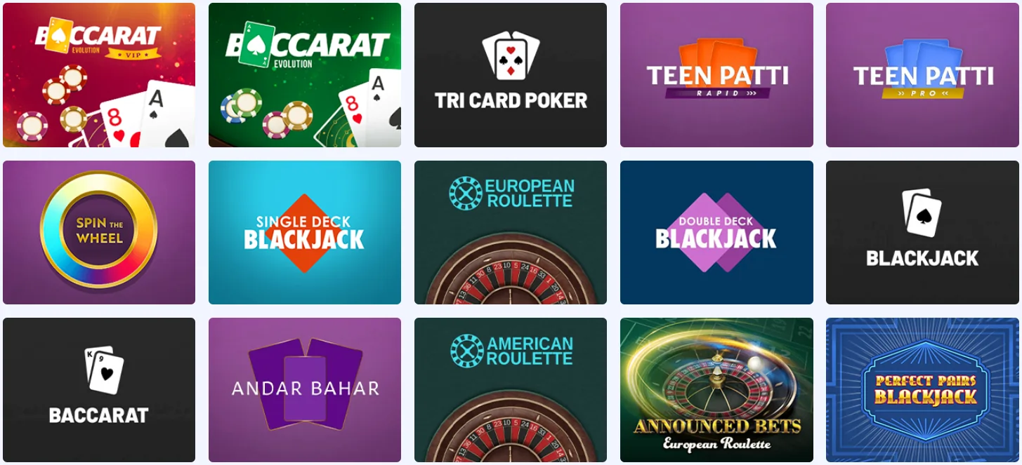 Jeux de table au Prince Ali Casino